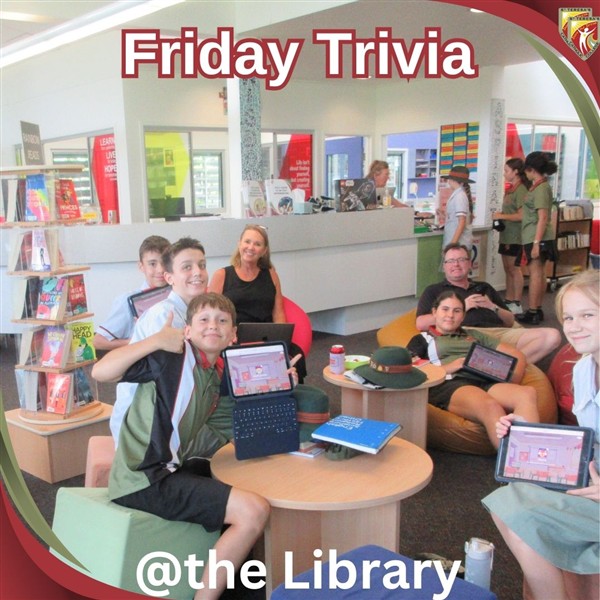 Students playing trivia